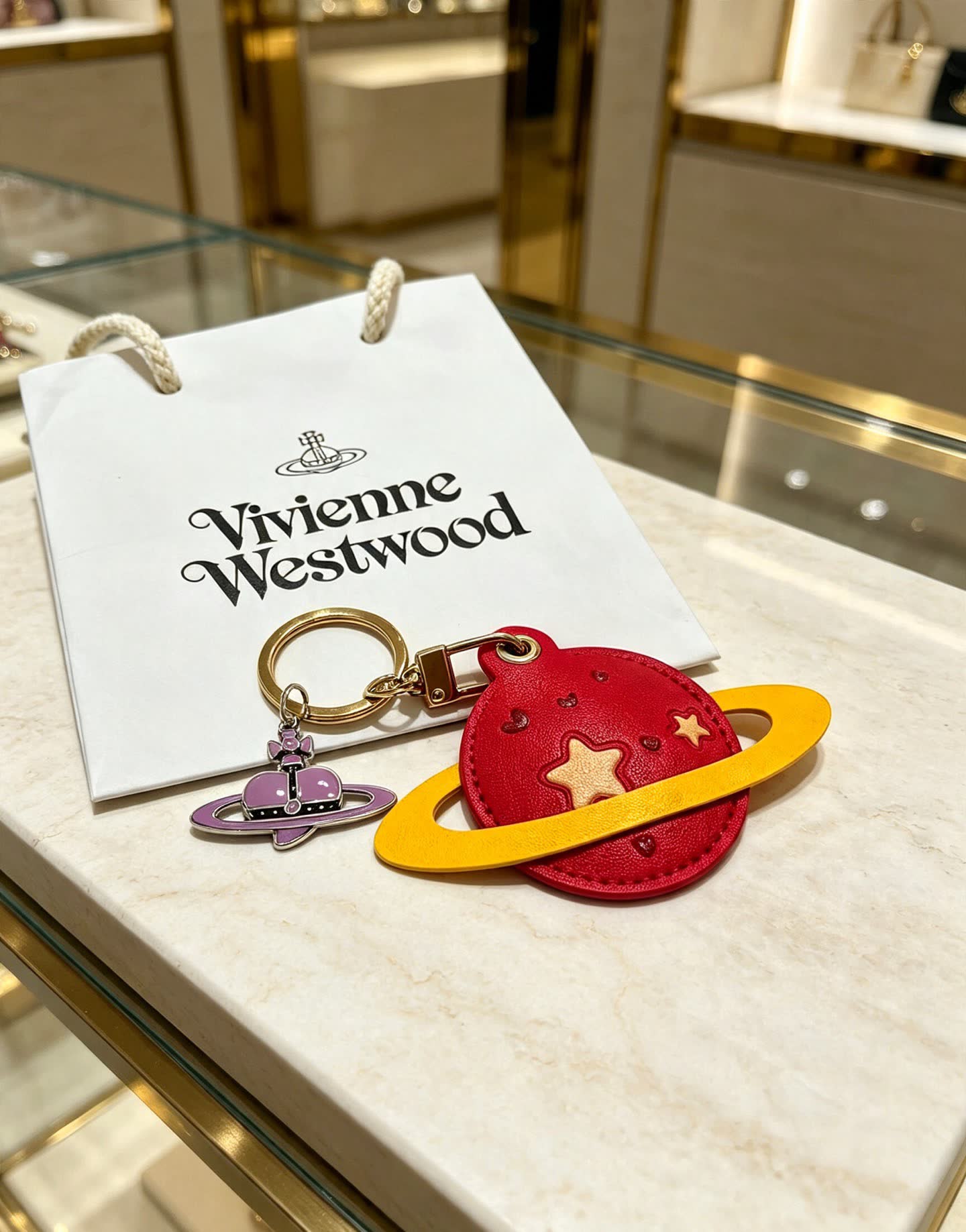 Vivienne Westwood Saturn Keychain